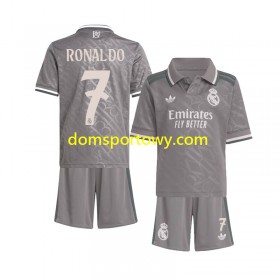 Koszulka Real Madryt Cristiano Ronaldo 7 Dziecięcy Trzeci Koszulki Piłkarskie 2024-2025 Krótki Rękaw